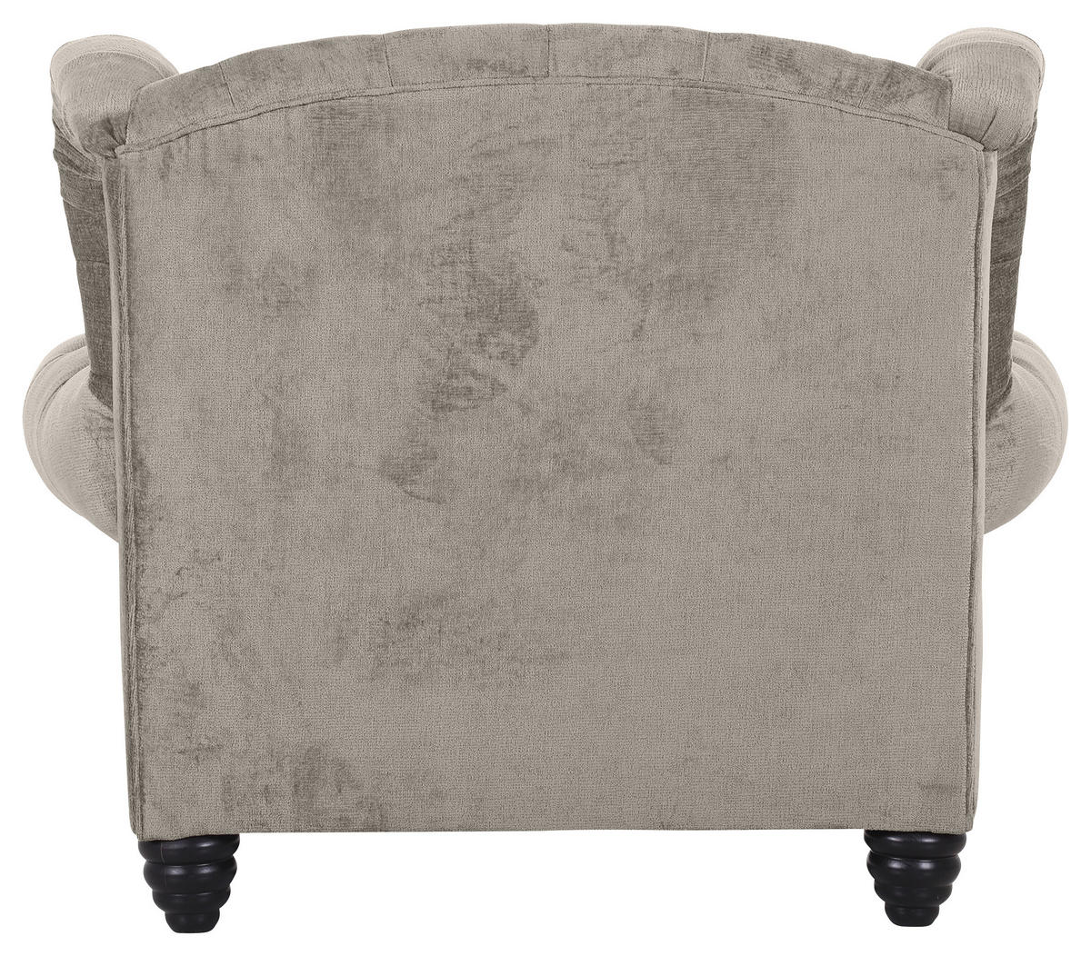 XXL-SESSEL in Chenille Hellgrau  - Hellgrau/Schwarz, Design, Holz/Textil (127/106/149cm) - Landscape