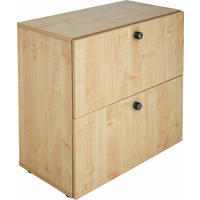 HÄNGEREGISTERELEMENT Ahornfarben  - Ahornfarben/Alufarben, KONVENTIONELL, Holzwerkstoff/Kunststoff (80/74,8/42cm) - Venda