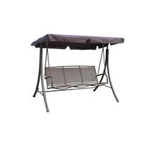 HOLLYWOODSCHAUKEL 201/159/130 cm  - Schwarz/Grau, Basics, Kunststoff/Metall (201/159/130cm) - Gardenson