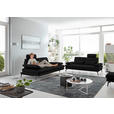 3-SITZER-SOFA in Leder Schwarz  - Schwarz, Design, Leder/Metall (222/86/104cm) - Dieter Knoll