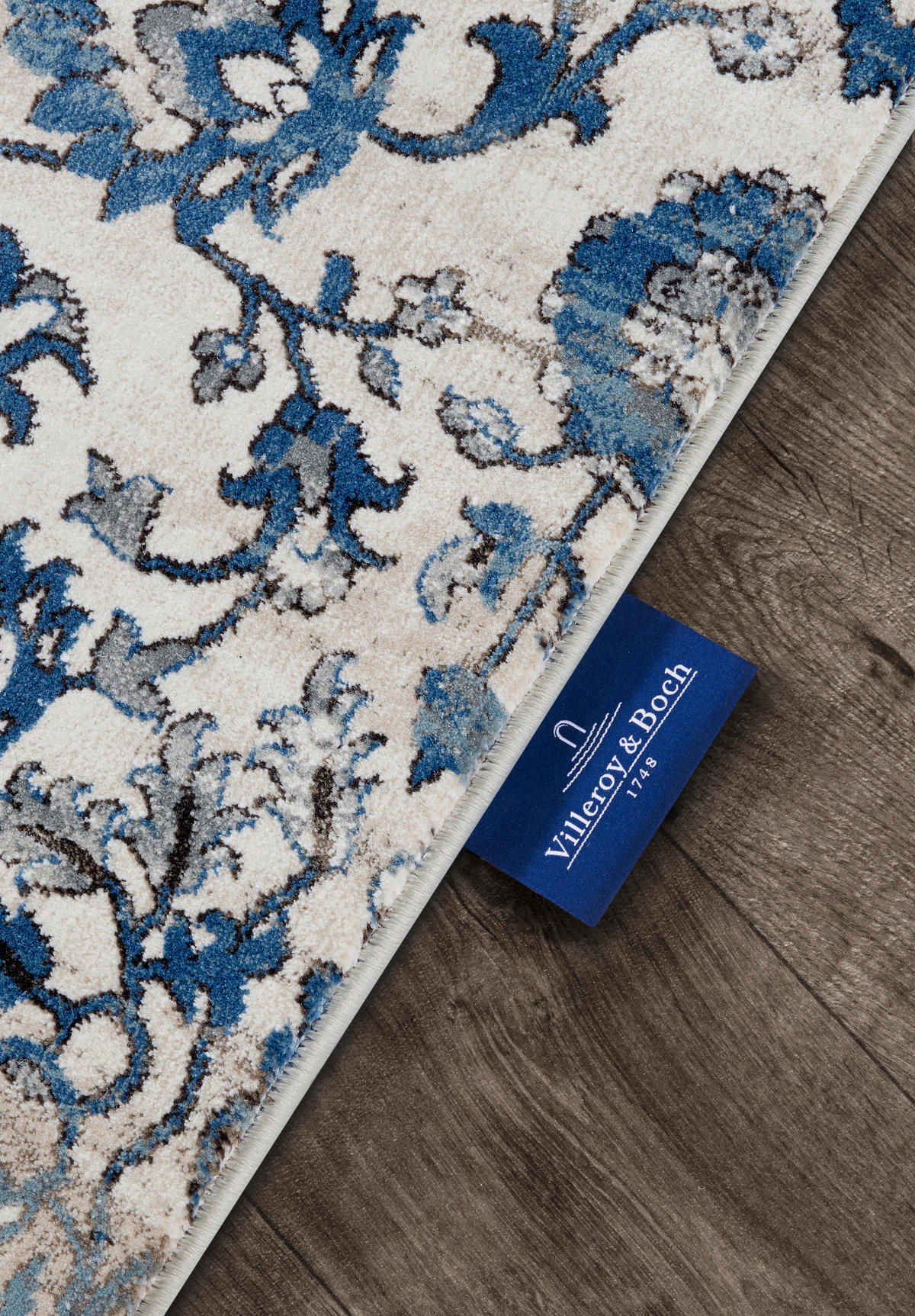 LÄUFER 80/240 cm Kollektion 1869 Blau, Creme  - Blau/Creme, Design, Kunststoff/Textil (80/240cm) - Villeroy & Boch
