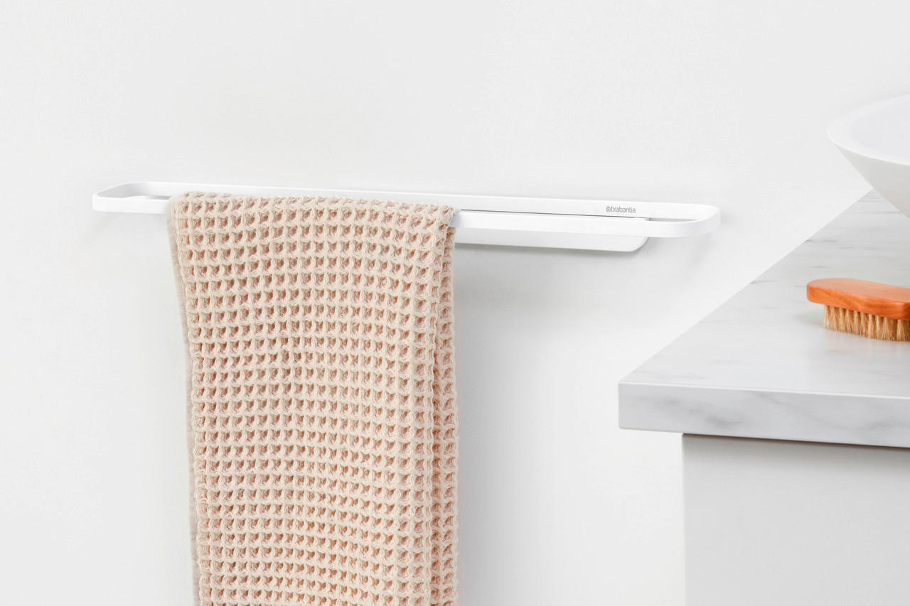 PREČKA ZA PEŠKIRE  bela  - bela, Osnovno, metal (56/4.1/8.6cm) - Brabantia