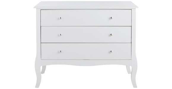 KOMMODE  in 100/80/45 cm  - Chromfarben/Weiß, Trend, Holz/Holzwerkstoff (100/80/45cm) - Landscape