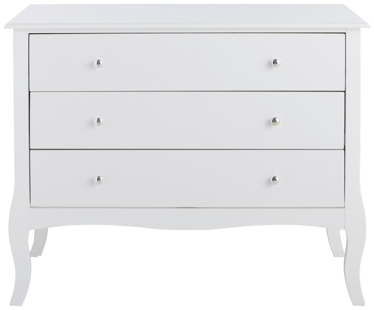 KOMMODE  in 100/80/45 cm  - Chromfarben/Weiß, Trend, Holz/Holzwerkstoff (100/80/45cm) - Landscape