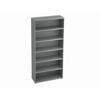 REGAL  100/215,6/40 cm Grau  - Schwarz/Grau, KONVENTIONELL, Holzwerkstoff/Kunststoff (100/215,6/40cm) - Venda
