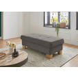 ECKSOFA in Flachgewebe Braun  - Wildeiche/Braun, Natur, Holz/Textil (301/243cm) - Voleo