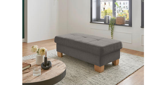 ECKSOFA in Flachgewebe Braun  - Wildeiche/Braun, Natur, Holz/Textil (301/243cm) - Voleo