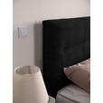 BOXSPRINGBETT 180/220 cm  in Graphitfarben  - Schwarz/Graphitfarben, KONVENTIONELL, Textil/Metall (180/220cm) - Esposa