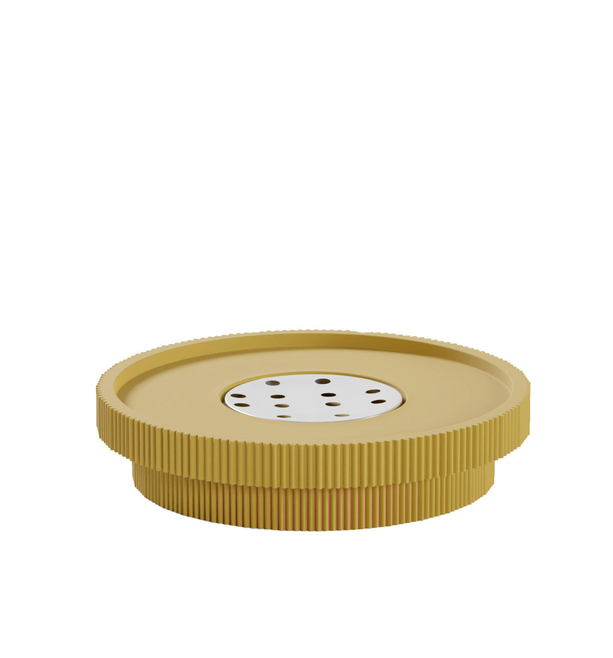 SZAPPANTARTÓ fém, műanyag  - sötétsárga, Basics, műanyag/fém (12,1/2,7/12,1cm) - Sadena