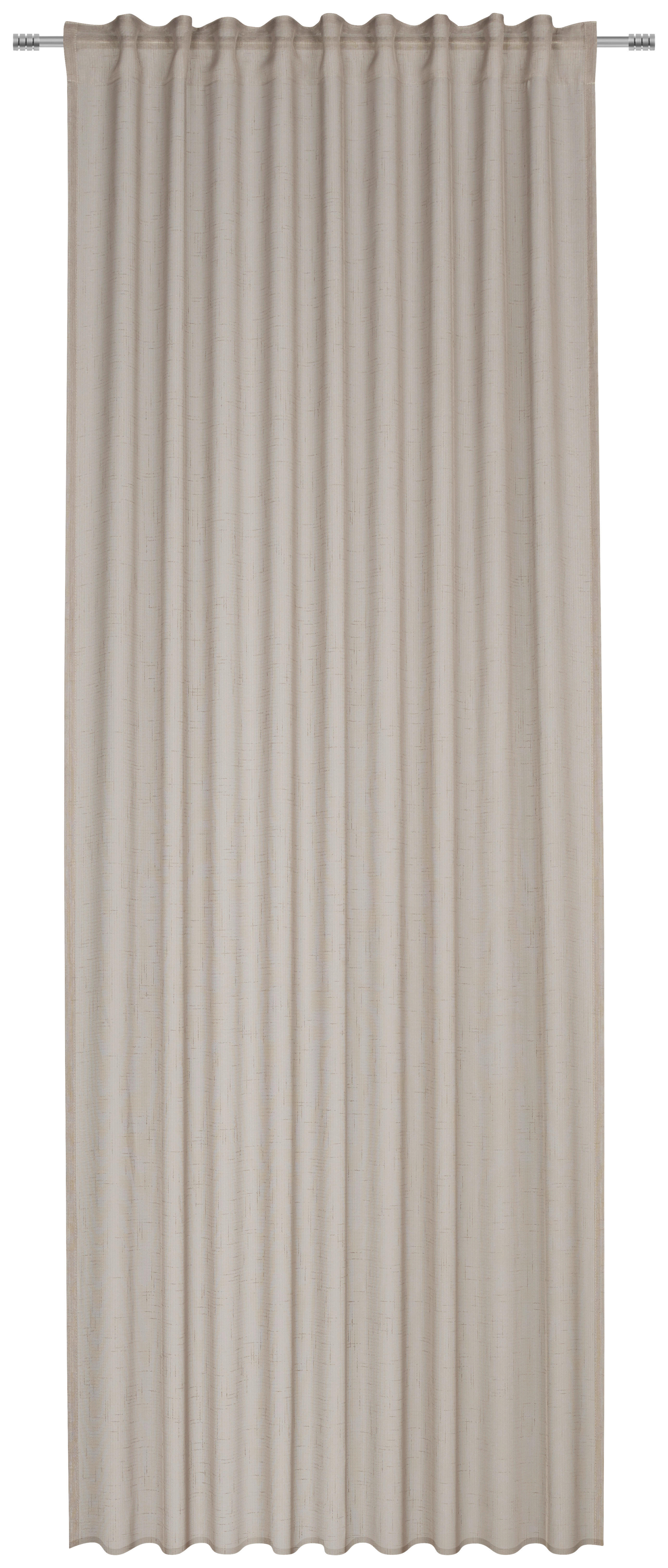 FERTIGSTORE halbtransparent  - Taupe, Basics, Textil (135/245cm) - Esposa