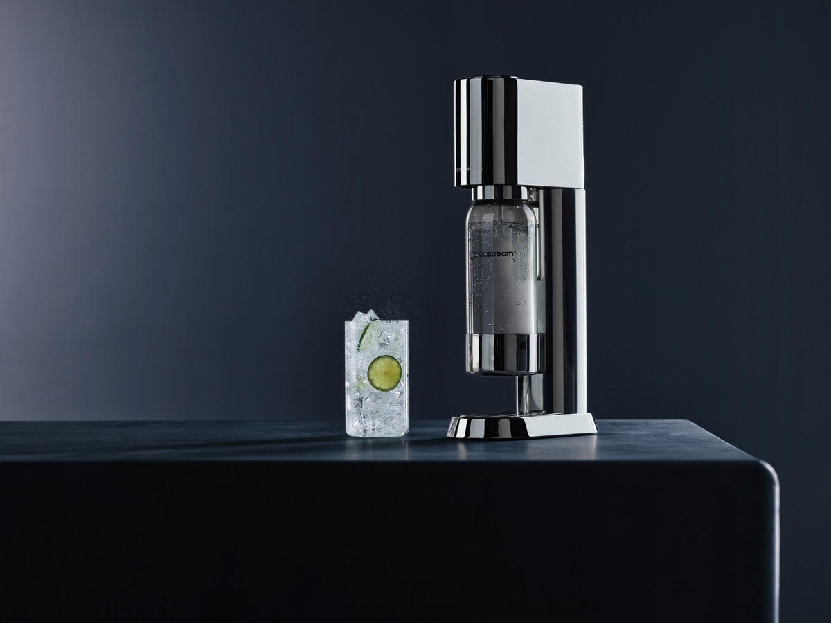 WASSERSPRUDLER ENSO  - Edelstahlfarben, Basics, Metall (16.10/45/27.2cm) - SodaStream