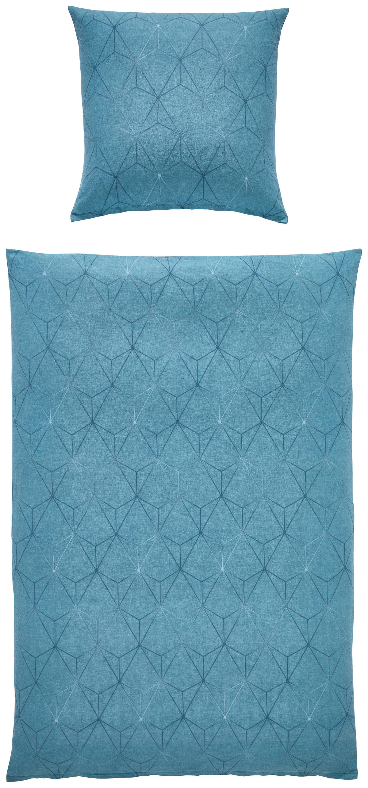 BETTWÄSCHE Atelier Flanell 135/200 cm  - Blau, Design, Textil (135/200cm) - Estella