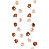 LICHTERKETTE  - Rosa/Braun, Trend, Kunststoff (140,00/0/0cm)