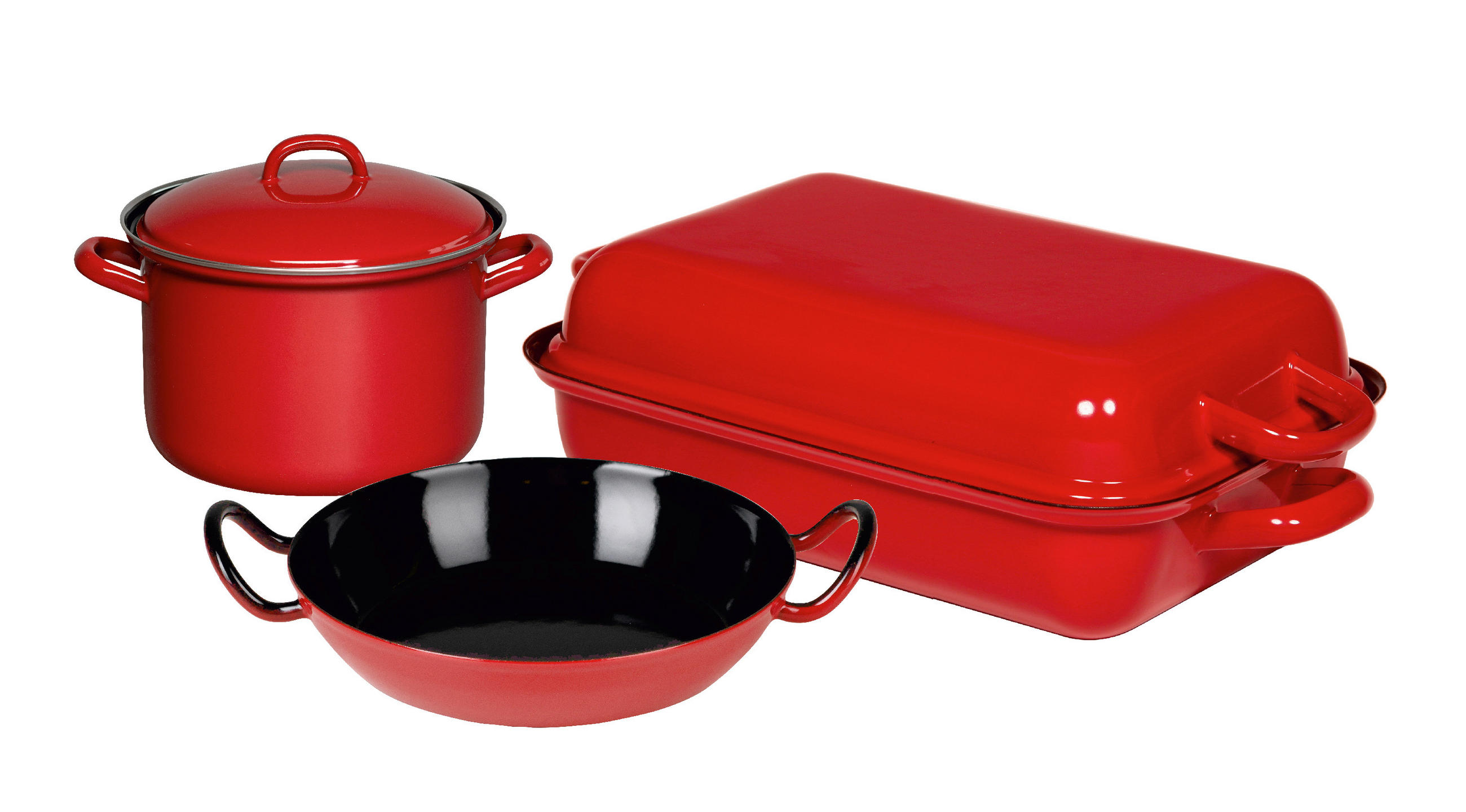 Riess Kochtopfset 5-tlg. Eisen Induktion 2 Pfannen