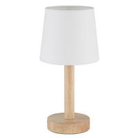 TISCHLEUCHTE Joris 15/32 cm  - Schwarz/Weiß, Design, Holz/Kunststoff (15/32cm) - Globo
