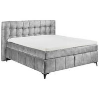 BOXSPRINGBETT 180/200 cm  in Grau  - Schwarz/Grau, Konventionell, Kunststoff/Textil (180/200cm) - Modante