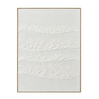 OLAJFESTMÉNY 90/120 cm  - bézs/fehér, Design, műanyag/textil (90/120cm) - Monee