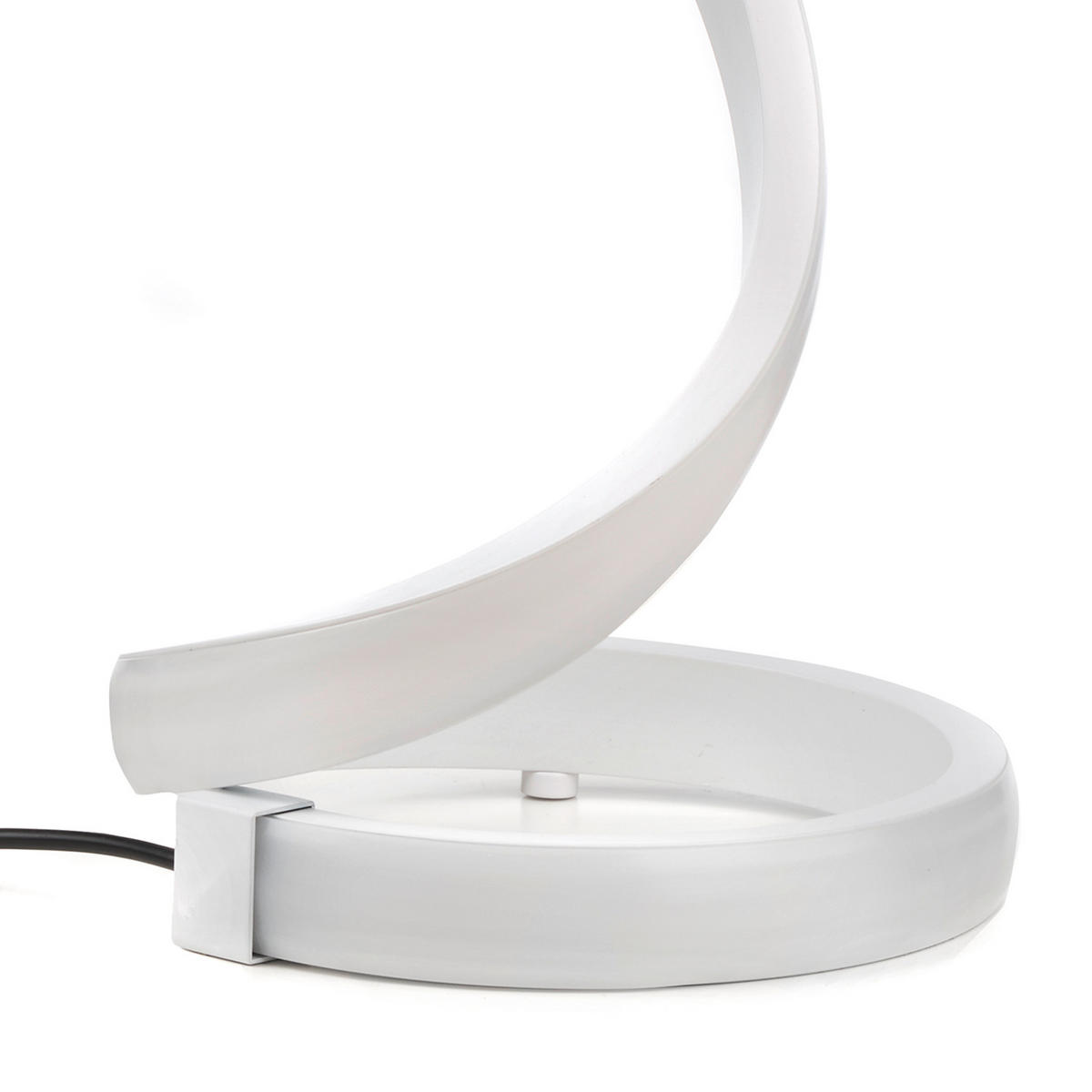 STOLNÍ LED LAMPA, 16/16/32 cm - bílá, Design, kov (16/16/32cm)