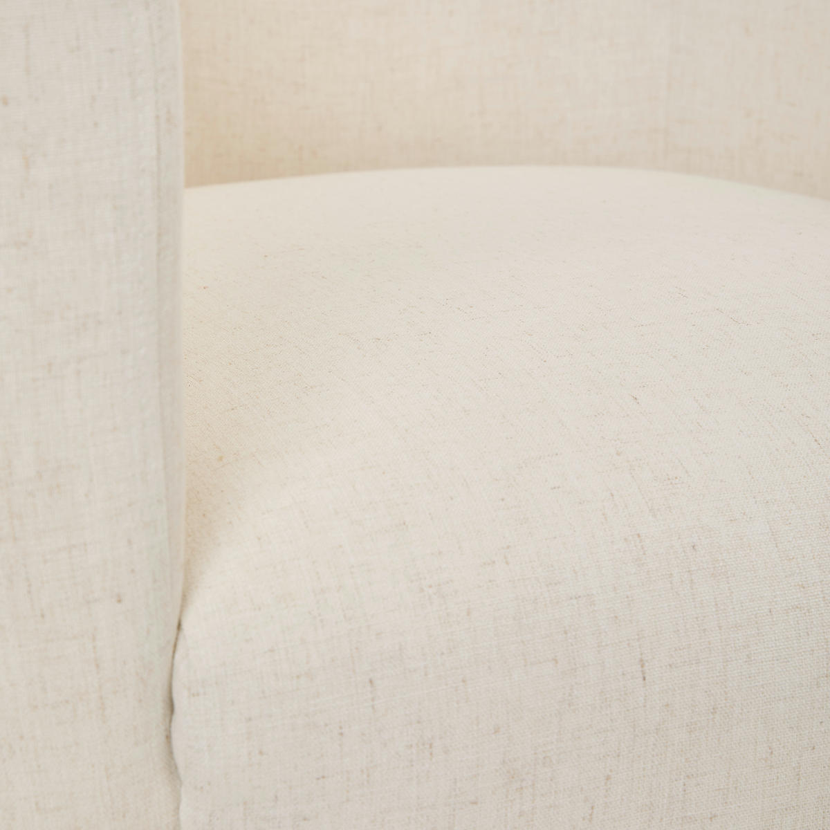 COCKTAILSESSEL in Leinenoptik Creme  - Creme/Schwarz, Trend, Holz/Textil (73/85/80cm) - Livetastic