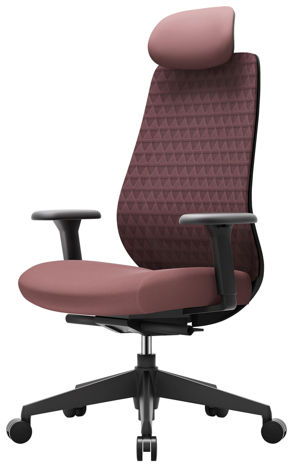 DIREKTORSKI STOL kovina, umetna masa, tekstil črna, barve jajčevca  - črna/barve jajčevca, Design, kovina/umetna masa (70/120-130/61cm) - Novel