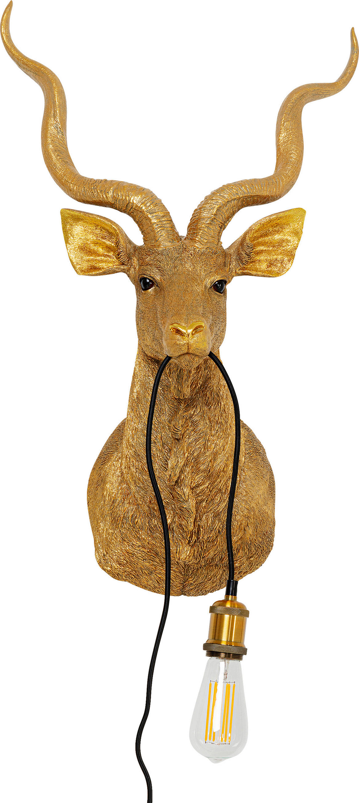 WANDLEUCHTE 43/73/30 cm   - Goldfarben, LIFESTYLE, Kunststoff/Metall (43/73/30cm) - Kare-Design