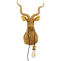WANDLEUCHTE 43/73/30 cm   - Goldfarben, LIFESTYLE, Kunststoff/Metall (43/73/30cm) - Kare-Design