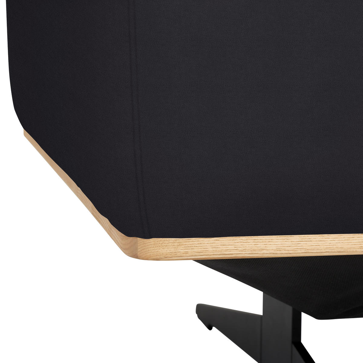 ECKSOFA in Echtleder Dunkelbraun  - Eichefarben/Dunkelbraun, Design, Leder/Holz (305/163cm) - Novel