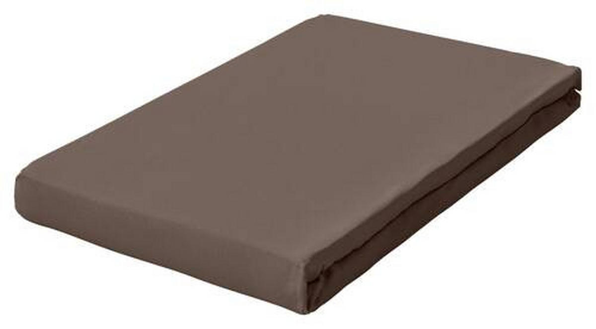 TOPPER-SPANNLEINTUCH 180-200/200-220 cm Jersey  - Taupe, Basics, Textil (180-200/200-220cm) - Schlafgut