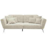 3-SITZER-SOFA Cord Creme  - Chromfarben/Creme, KONVENTIONELL, Kunststoff/Textil (260/90/125cm) - SetOne by Musterring