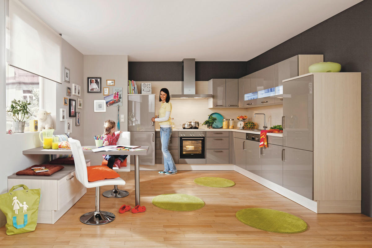 EINBAUKÜCHE   - Design, Holzwerkstoff - Novel