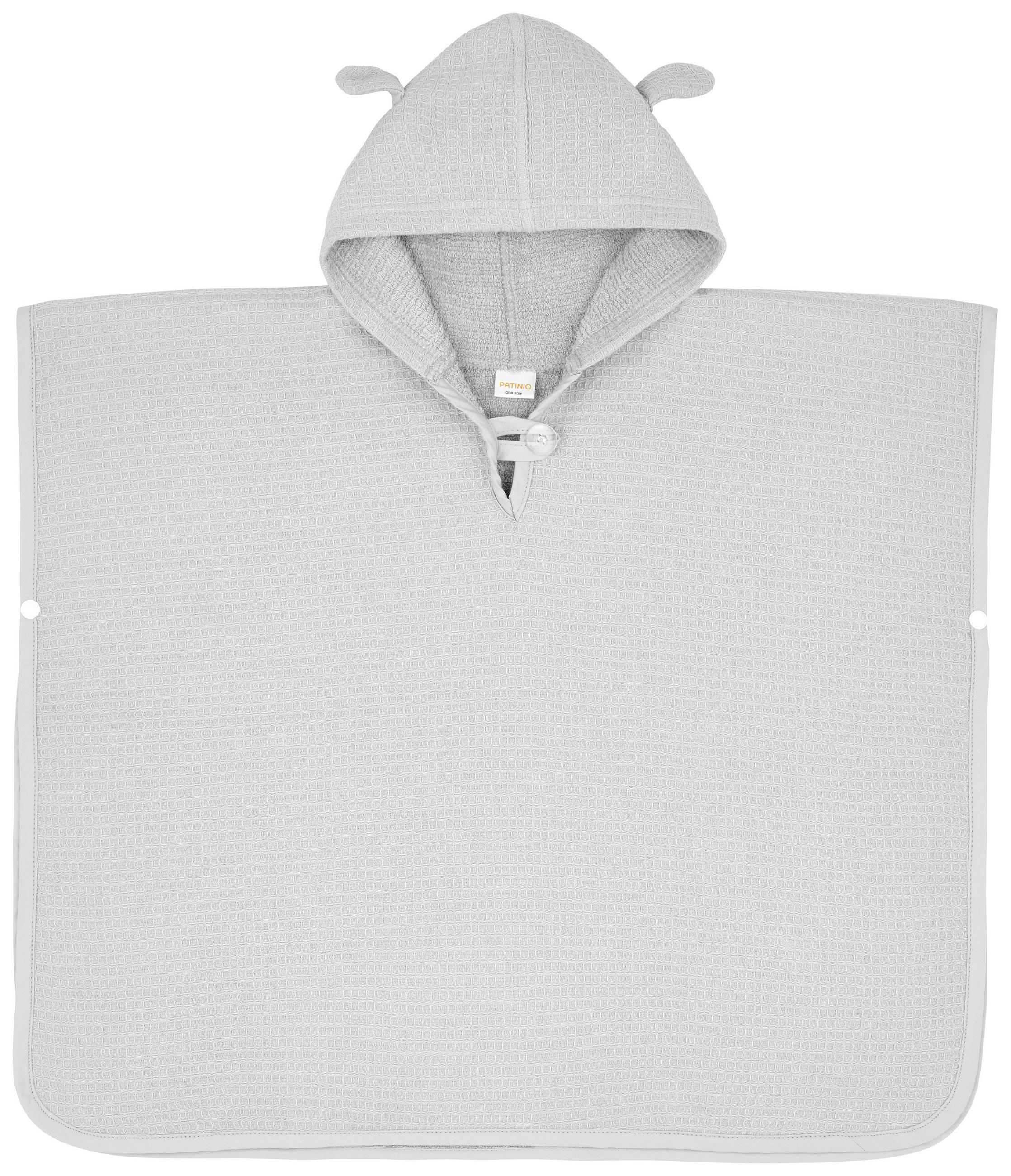 PONCHO    - Grau, Basics, Textil - Patinio