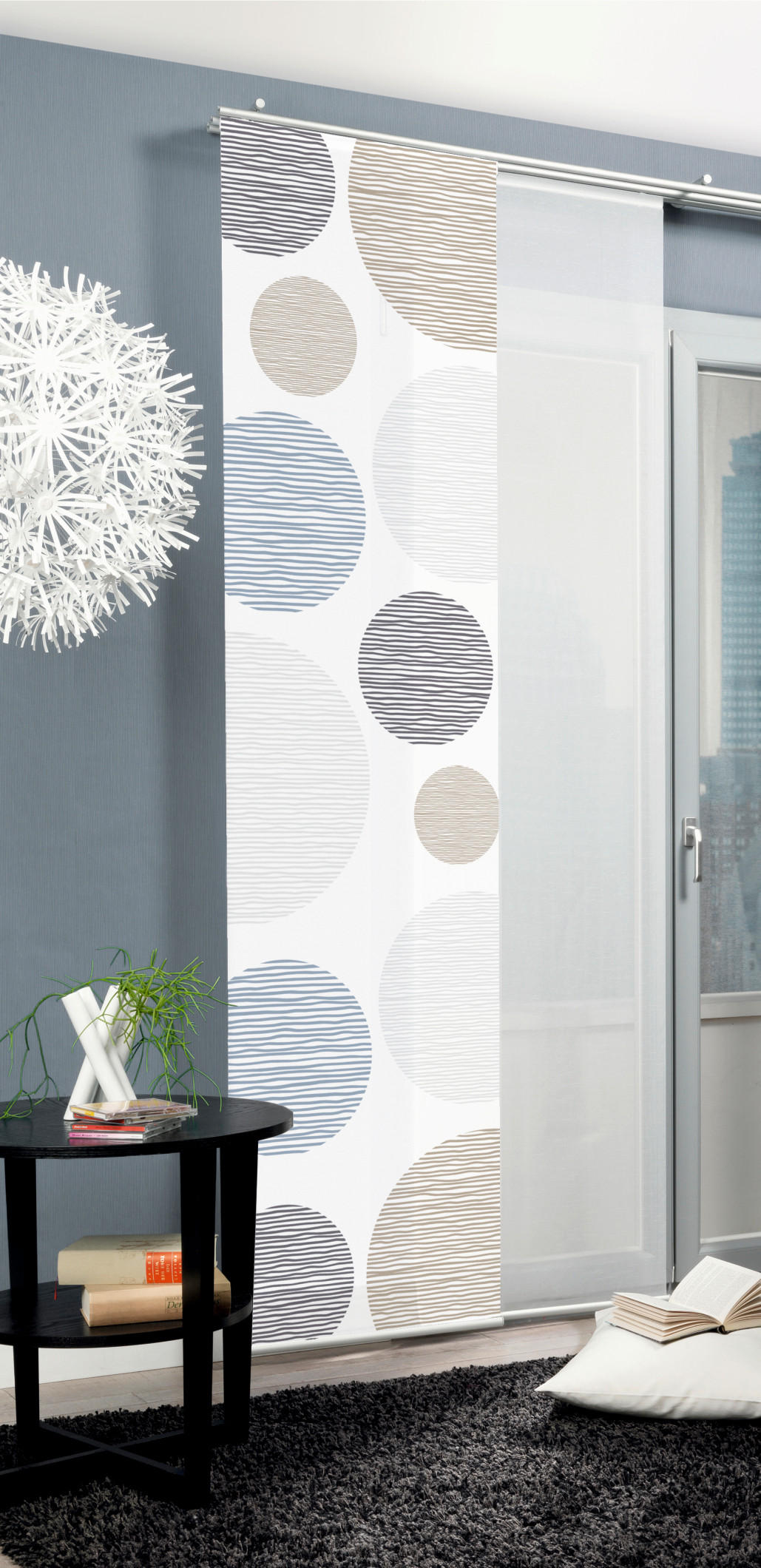 FLÄCHENVORHANG in Anthrazit blickdicht  - Anthrazit, Design, Textil (60/245cm) - Schmidt W. Gmbh