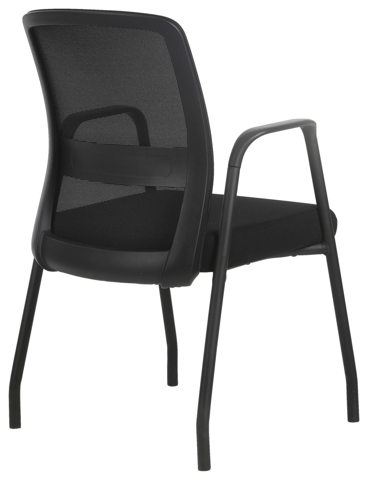 NASLANJAČ, kovina, umetna masa, tekstil črna  - črna, Moderno, kovina/umetna masa (55/88,5/57cm) - Xora