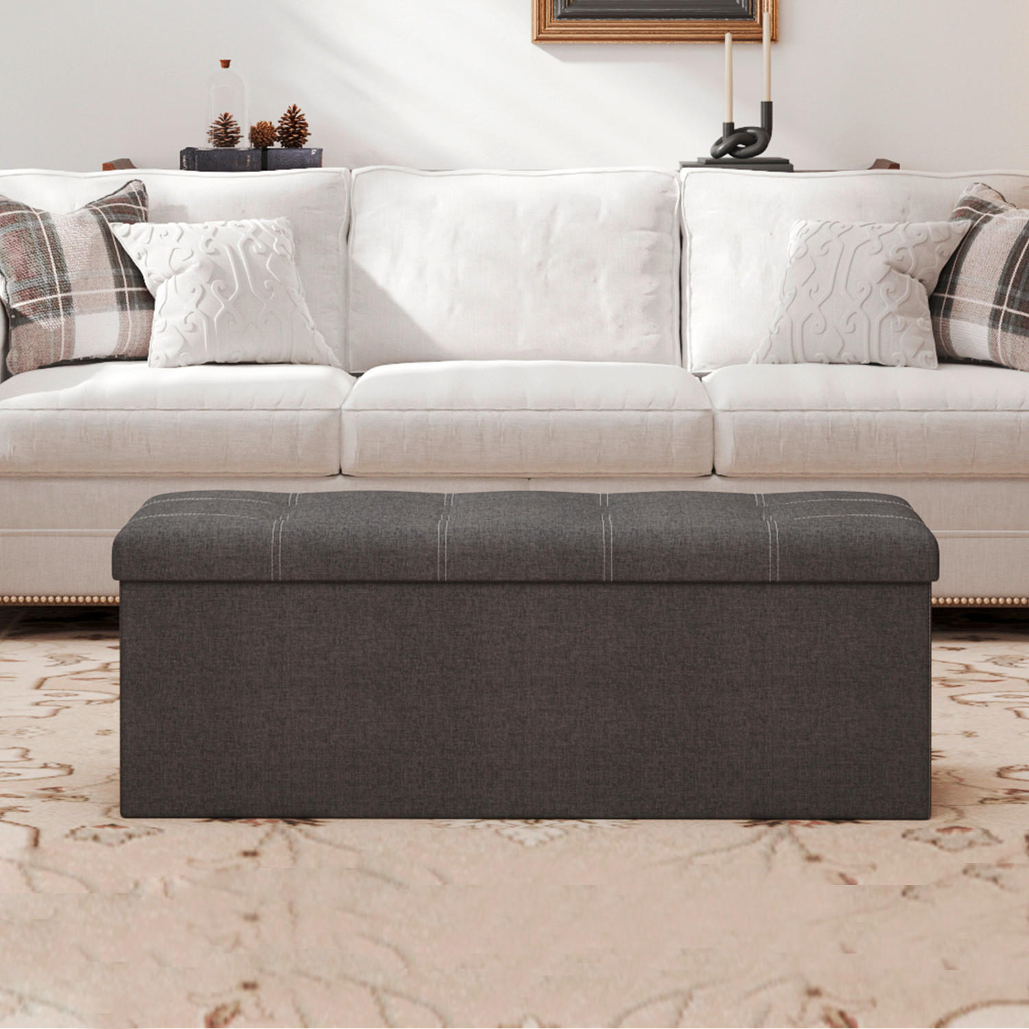 SITZBOX  - Grau, Basics, Textil (110/38/38cm)