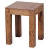 BEISTELLTISCH 35/35/45 cm Sheesham massiv Sheeshamfarben quadratisch  - Sheeshamfarben, Design, Holz (35/35/45cm) - MID.YOU