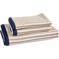 FROTTIERSET Blau, Beige 5-teilig  - Blau/Beige, Textil (30/50cm) - Esposa