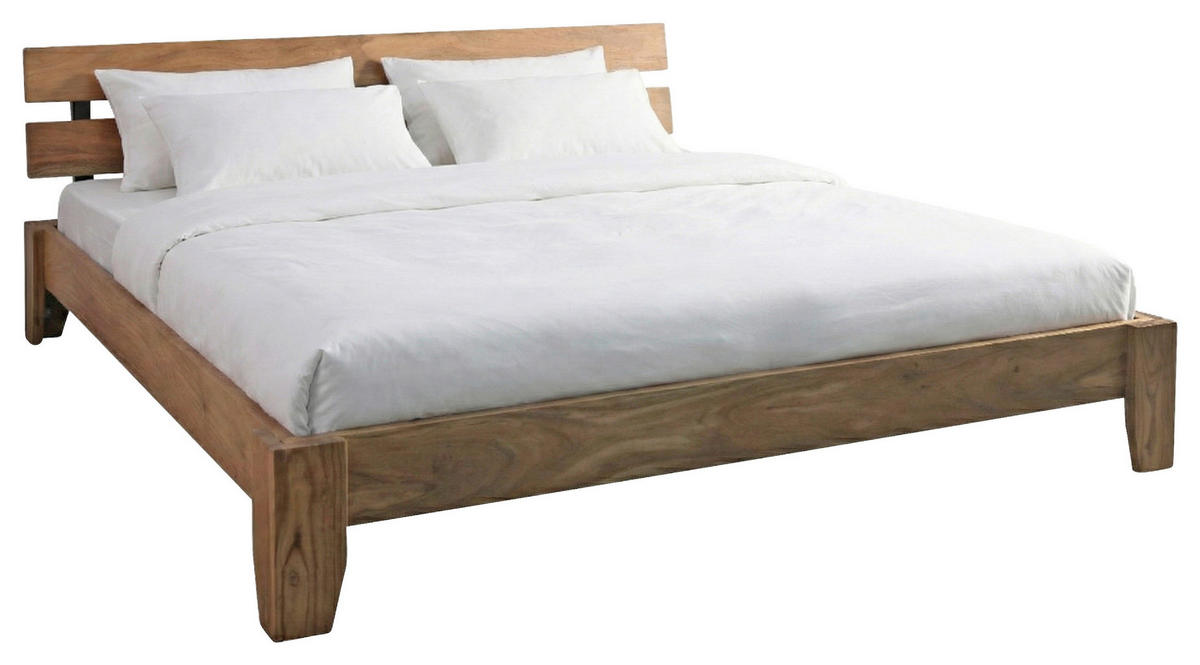 BETT 180/200 cm  in Akaziefarben  - Akaziefarben, MODERN, Holz (180/200cm) - MID.YOU