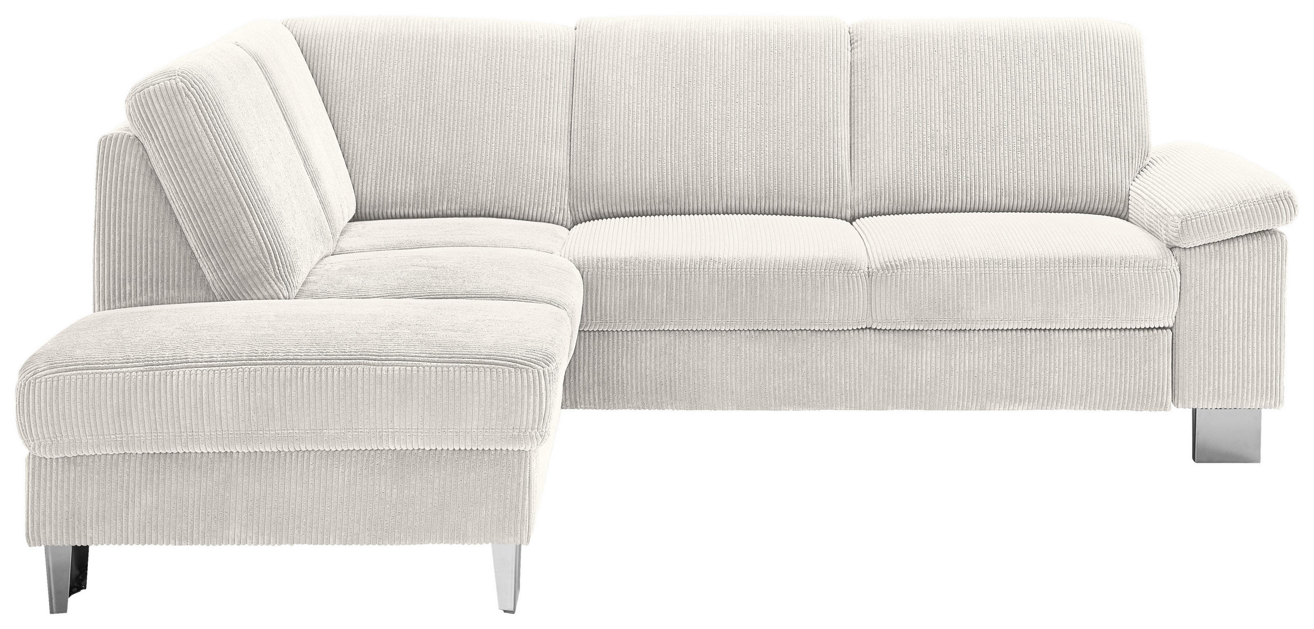 HÖRNSOFFA i manchester beige  - stålfärgad/beige, Klassisk, metall/textil (200/248cm) - Beldomo System