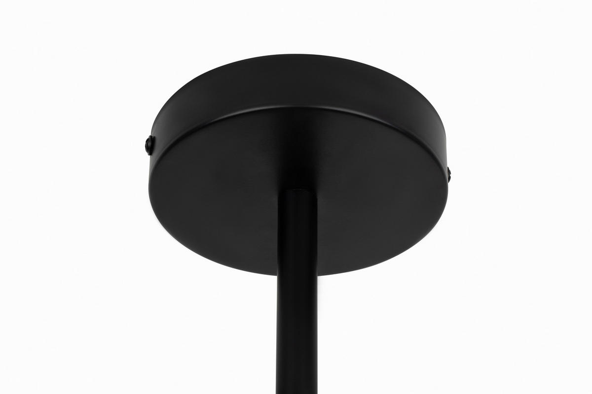 DECKENLEUCHTE Sirius 67/44 cm  - Schwarz/Weiß, Design, Glas (67/44cm) - Dieter Knoll