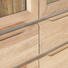 VITRINE Wildeiche massiv Eichefarben - Eichefarben, Design, Glas/Holz (124/199/40cm) - VENDA