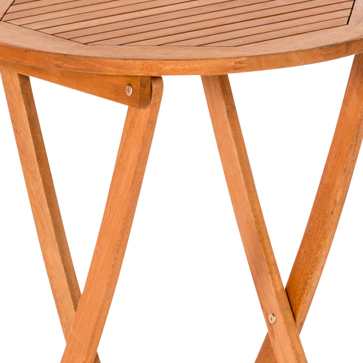 GARTENKLAPPTISCH Holz rund  - Naturfarben, KONVENTIONELL, Holz (65/75/65cm) - Gardenson