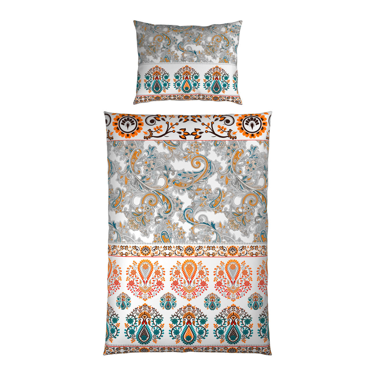 OBOUSTRANNÉ POVLEČENÍ, satén, vícebarevná, 140/200 cm - vícebarevná, Trend, textil (140/200cm) - Esposa