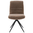 STUHL - Graubraun/Schwarz, Design, Textil/Metall (50/93/69cm) - Dieter Knoll