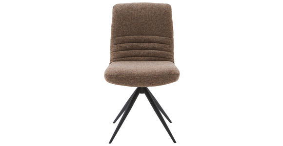 STUHL - Graubraun/Schwarz, Design, Textil/Metall (50/93/69cm) - Dieter Knoll