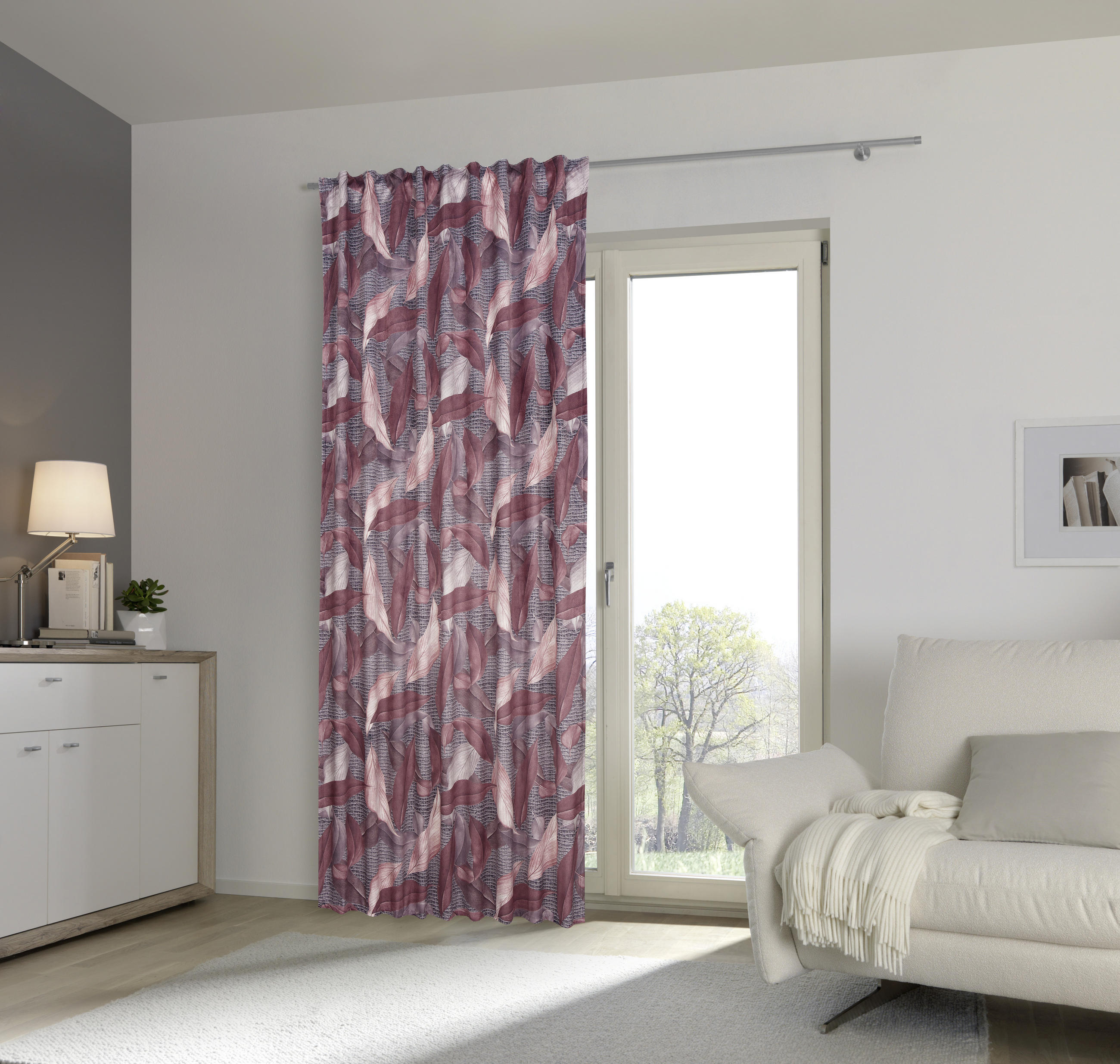 FERTIGVORHANG   135/245 cm   - Altrosa, Design, Textil (135/245cm) - Esposa