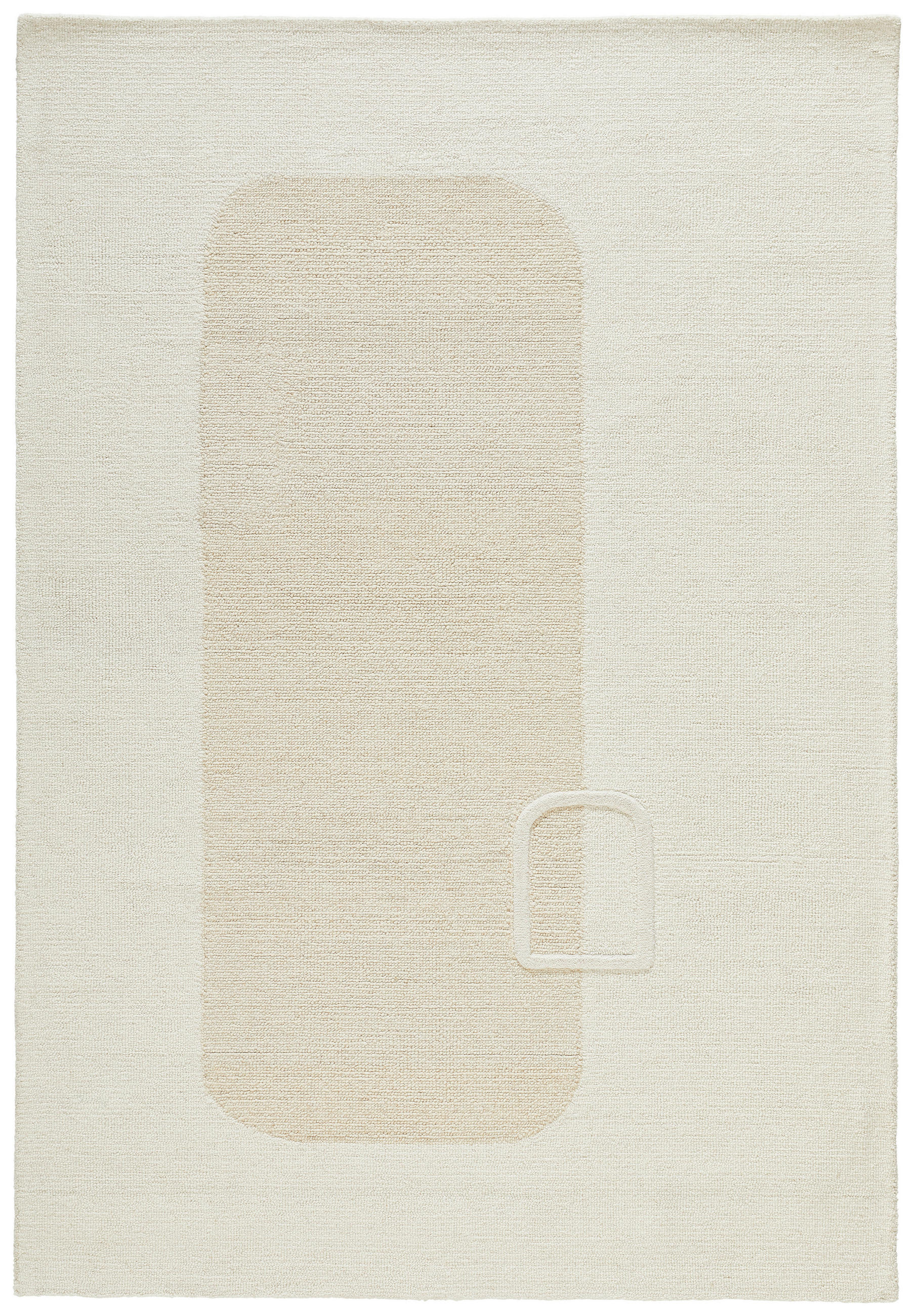 Linea Natura Wollteppich Beige 130x190 cm
