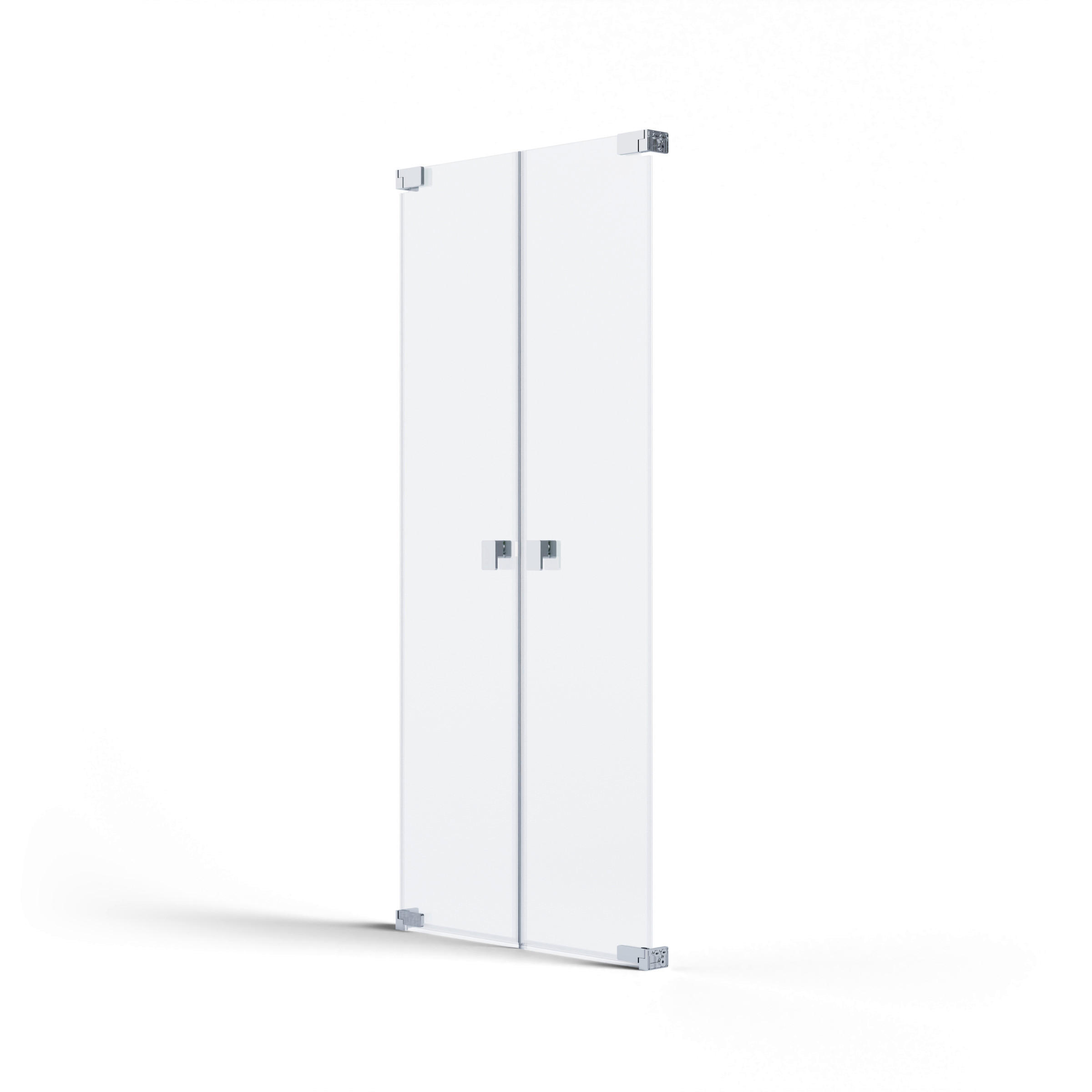 DUSCHTÜR Chromfarben  100/200 cm  - Chromfarben, Glas/Metall (100/200cm) - Schöner Wohnen