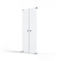 DUSCHTÜR Chromfarben  90/200 cm  - Chromfarben, MODERN, Glas/Metall (90/200cm) - Schöner Wohnen