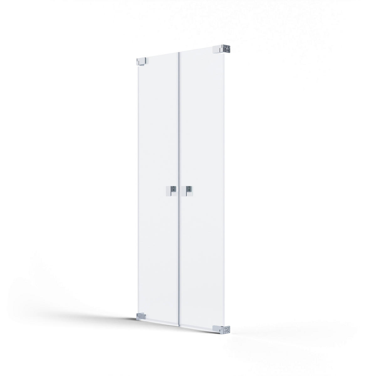 DUSCHTÜR Chromfarben  90/200 cm  - Chromfarben, MODERN, Glas/Metall (90/200cm) - Schöner Wohnen