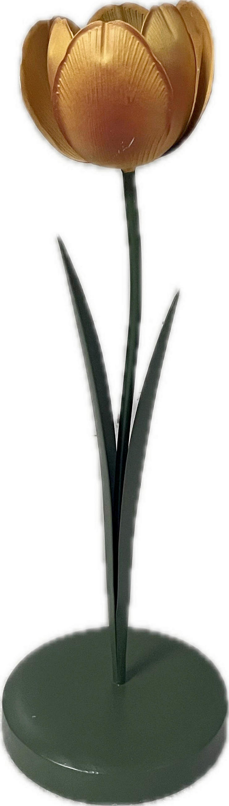 KERZENHALTER - Gelb/Grün, LIFESTYLE, Metall (10/32cm)